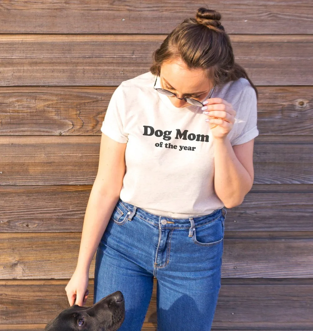 

Собака Мама года футболка женская мода дни матери Подарок Смешные гранж tumblr эстетическое camisetas в уличном стиле вечерние футболки