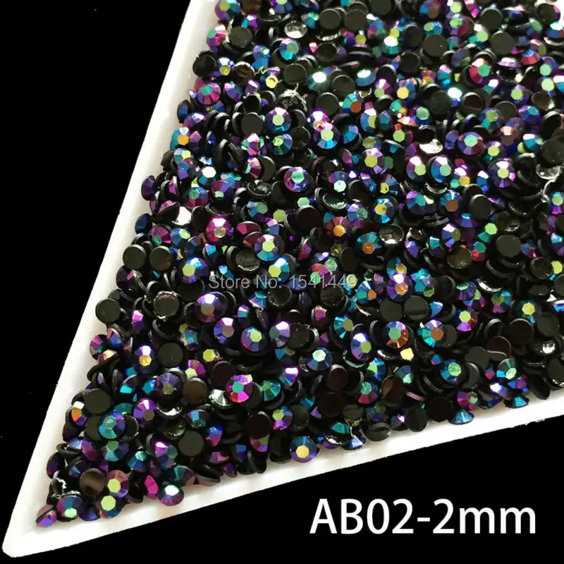 1000 шт./упак. DIY Nail art Jelly resin gold rose лазерный зеленый кристалл ss6 Стразы AB 2 мм стразы с