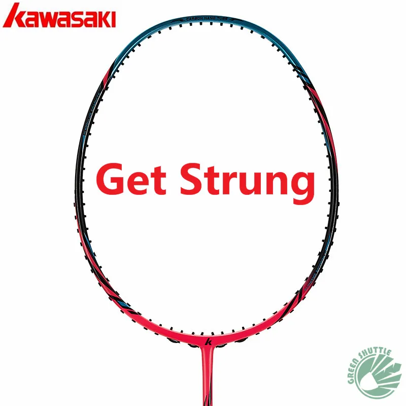 Новинка 2020 ракетка для бадминтона из углеродного волокна с полузвездочками Kawasaki