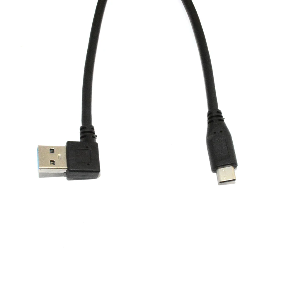Danspeed Новый Реверсивный кабель питания USB 3 0 AM под прямым углом к usb type C для
