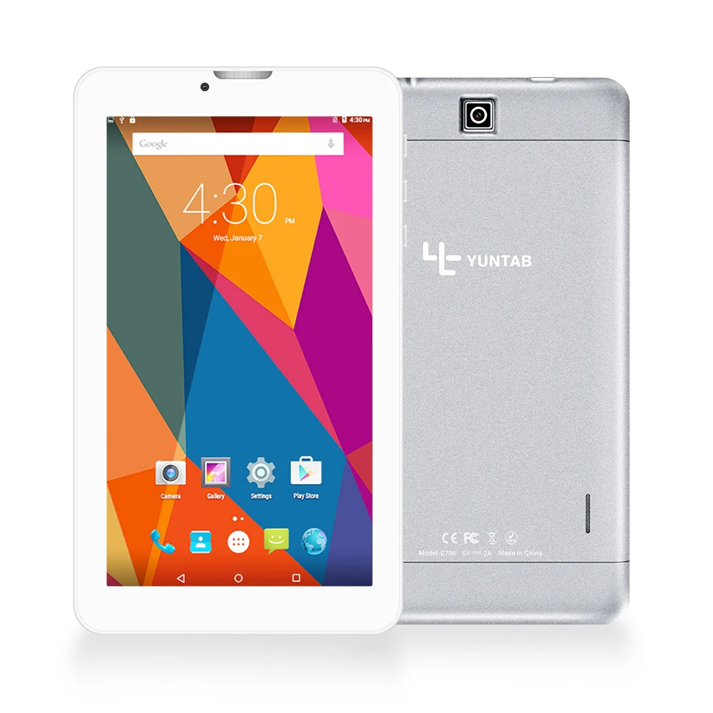 Yuntab E706 7 &quotСплав планшетный ПК Android 5 1 четырехъядерный 3g разблокированный