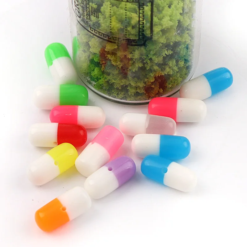 100 шт. милые полимерные бусины Микс милая таблетка для волос бант центр