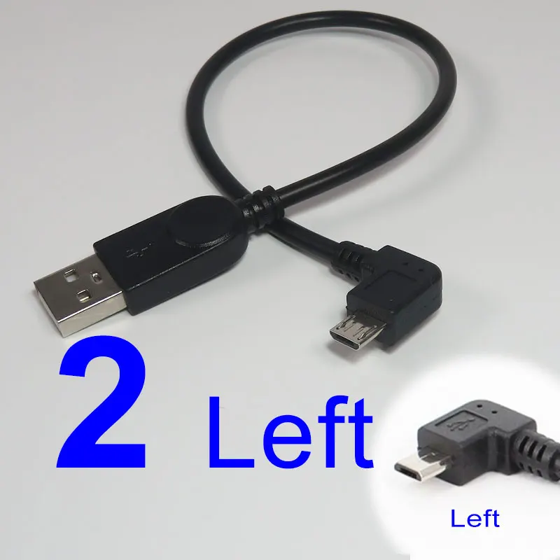 Микро USB кабель WAKEWO гибкий Штекерный разъем mciroUSB 90 прямоугольный шнур кривая