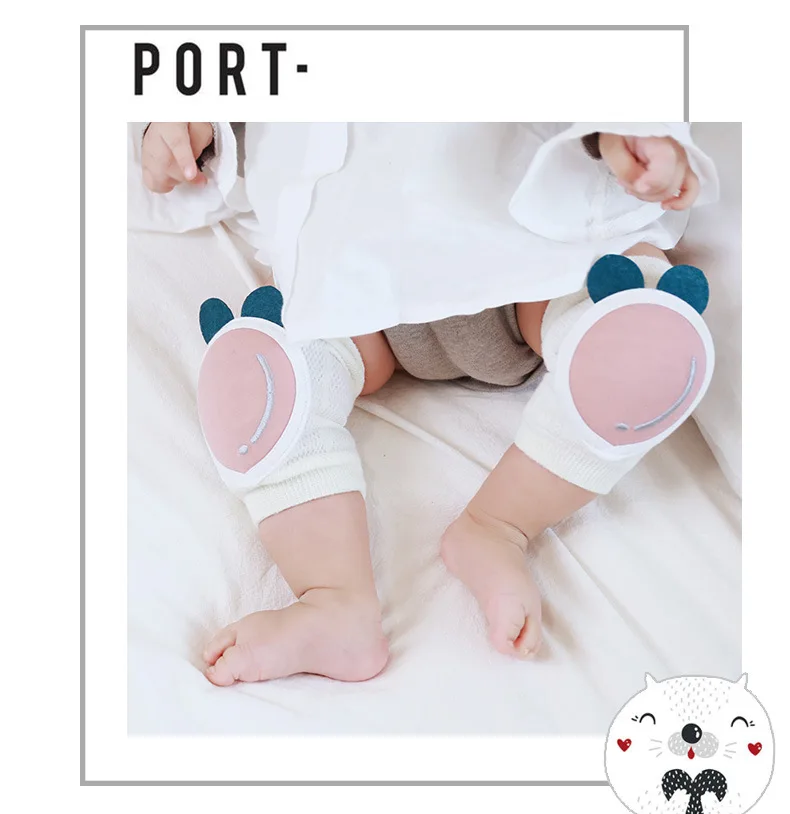 Mesh Baby Knee Pads Cotton Breathable Baby Toddler Fall Crawling Protective Breathable Baby Leg Warmers Mesh Beenwarmers