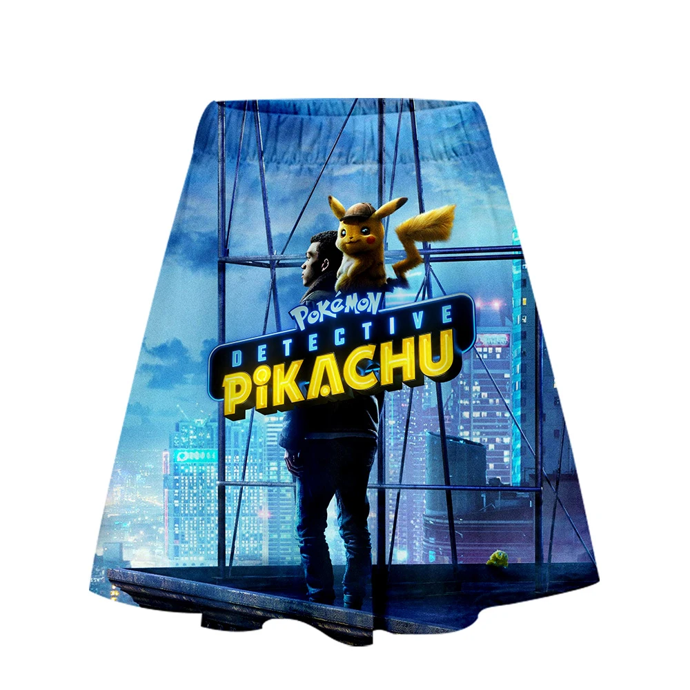 Женский комплект из 2 предметов с принтом Pokemon Detective Pikachu короткого топа и короткой