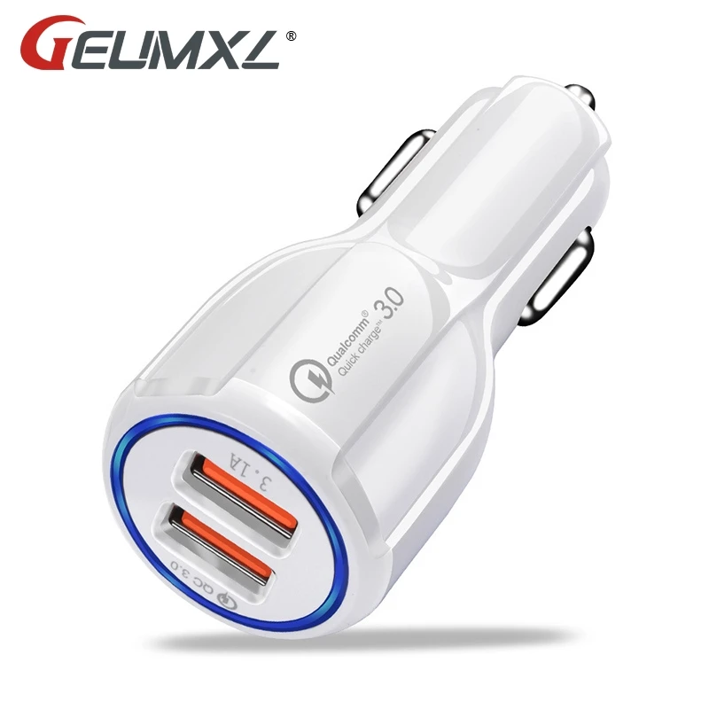 3.1A 2USB автомобильное зарядное устройство с функцией быстрой зарядки 2 0 3 мобильный