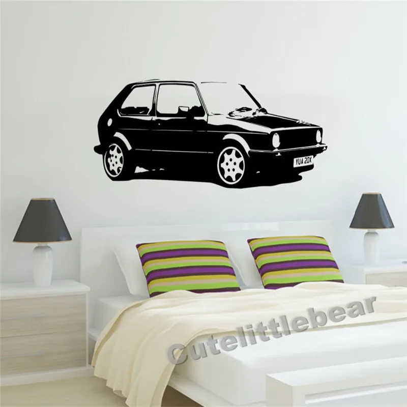 Съемная винтажная наклейка для автомобиля VW Golf GTI Mk1 Классическая настенная