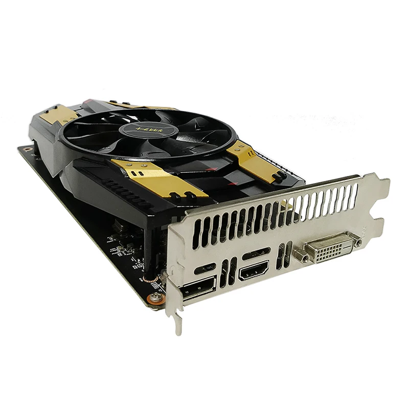 Новые ASL GTX1050TI Warwolf 4 г Графика карты 7008 мГц GDDR5 128bit CUDA Core768 HDMI + DVI DP 7680x4320 @ 60 Гц видео