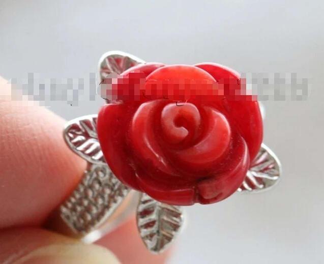 Бесплатная доставка&gt Подлинная натуральная 12 мм красный цветок коралловые