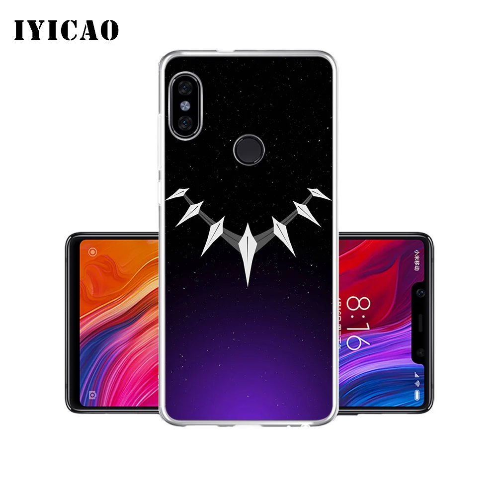IYICAO Черная пантера Marvel movie Мягкий силиконовый чехол для телефона Xiaomi Redmi 4A 5A 6A Note 7 6