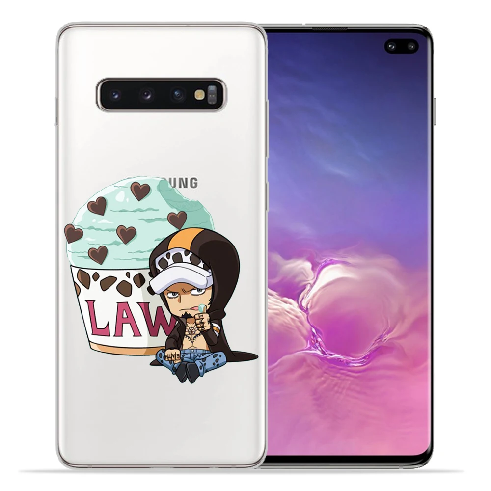 Одна деталь для крышки samsung Galaxy S9 S10 S8 плюс S7 S6 край чехол японского аниме коллаж Луффи Coque основа чехол для телефона