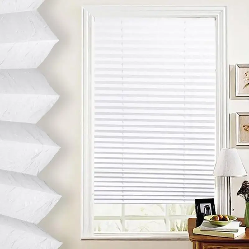 Anti-UV Window Blinds Pleated Original White Polyester Shade Curtains | Дом и сад
