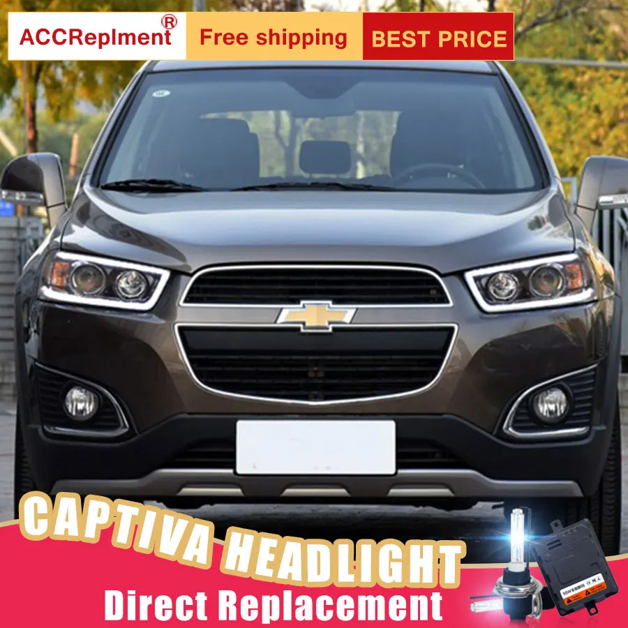 2 шт. светодиодный светодиодные фары для Chevrolet Captiva 2008-2014 ные Автомобильные