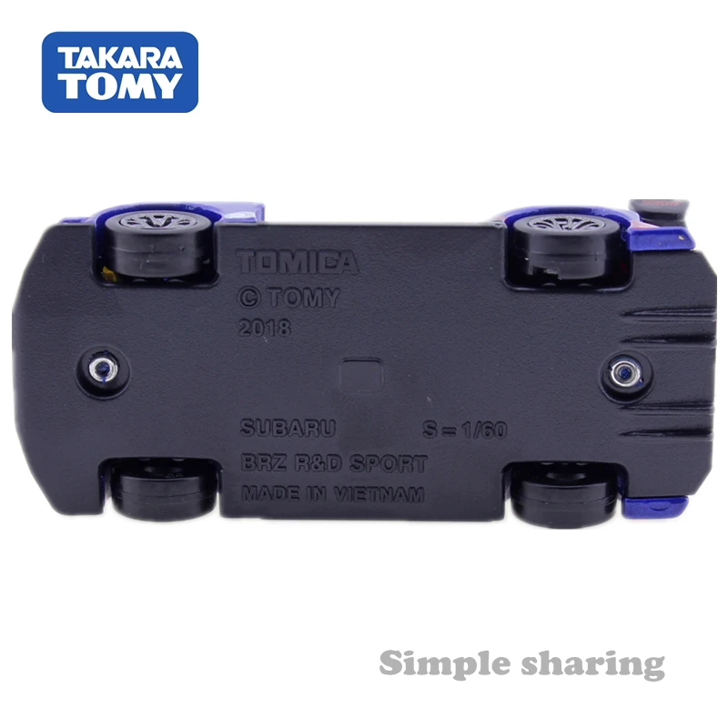 Takara Tomy TOMICA Premium No.18 Subaru BRZ R & D игрушечная спортивная машина 1:60 литый под давлением