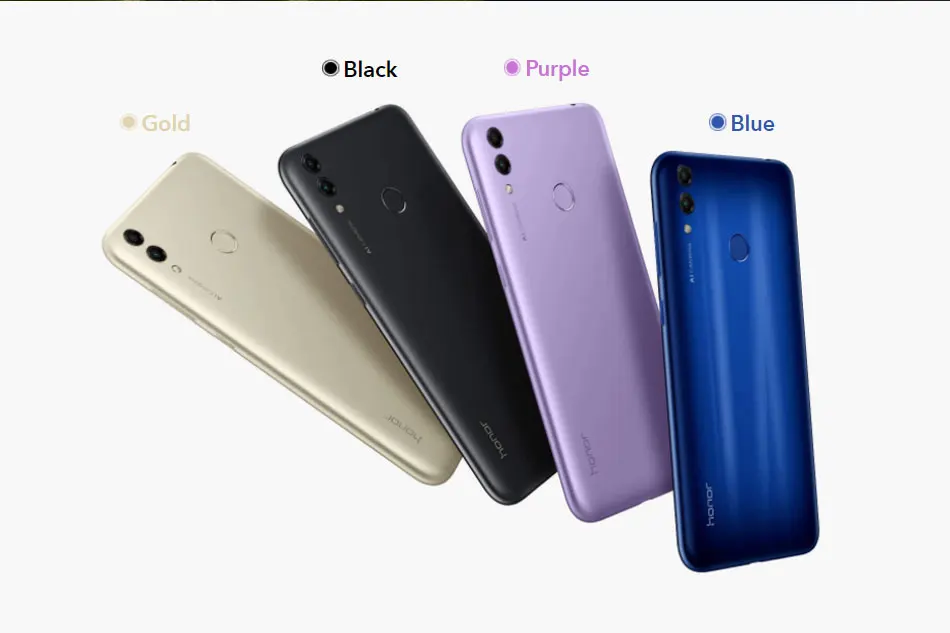 Глобальная прошивка, Honor 8C 6,2" 4G ram 32G/64GB rom, Восьмиядерный процессор Snapdragon 632, камера 13 МП+ 8 Мп, мобильный телефон 4000 мАч