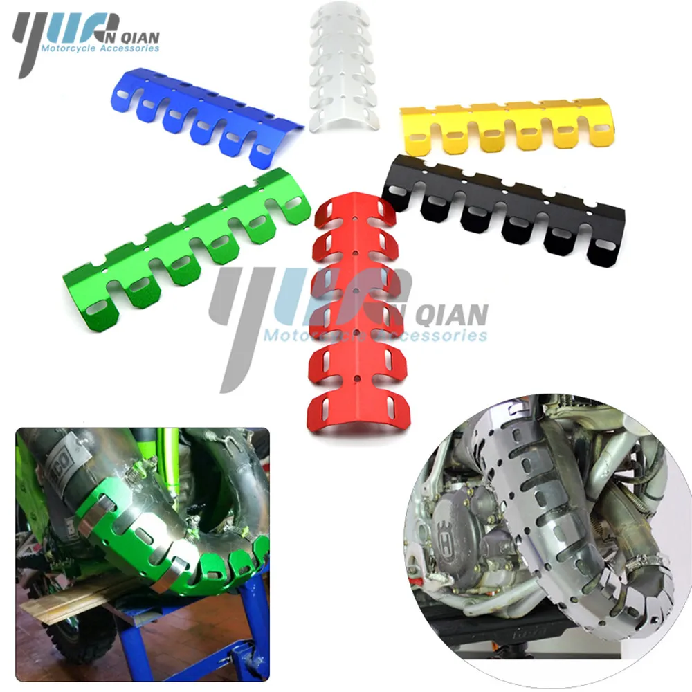 YUANQIAN Universal Motorcycle Exhaust Muffler Pipe Leg Protector Heat Shield Cover For mt 09 mt-09 mt07 mt-07 xmax 125 200 400 | Автомобили