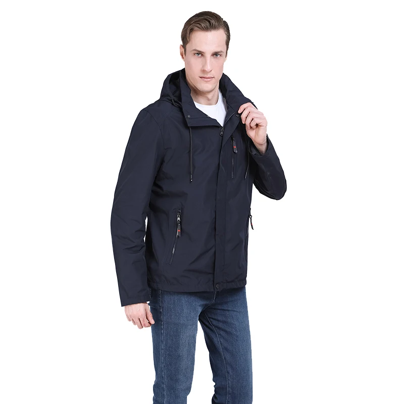 2019 Мужской плащ весенняя куртка ветровка Повседневная Длинная Куртка мужская