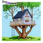 Ever Moment Алмазная картина дом полностью квадратная мозаика картина Стразы 5D DIY Алмазная вышивка украшение ASF1449