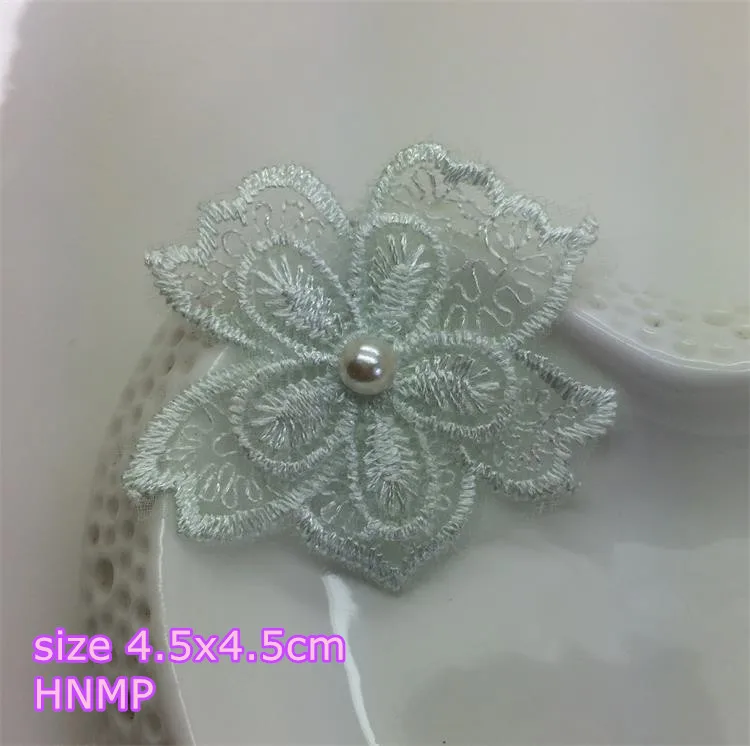 1 pcs Lace Flower Embroidered patch fabric clothing bag tshirt holiday evening dress Coat Decor repair Applique diy | Дом и сад