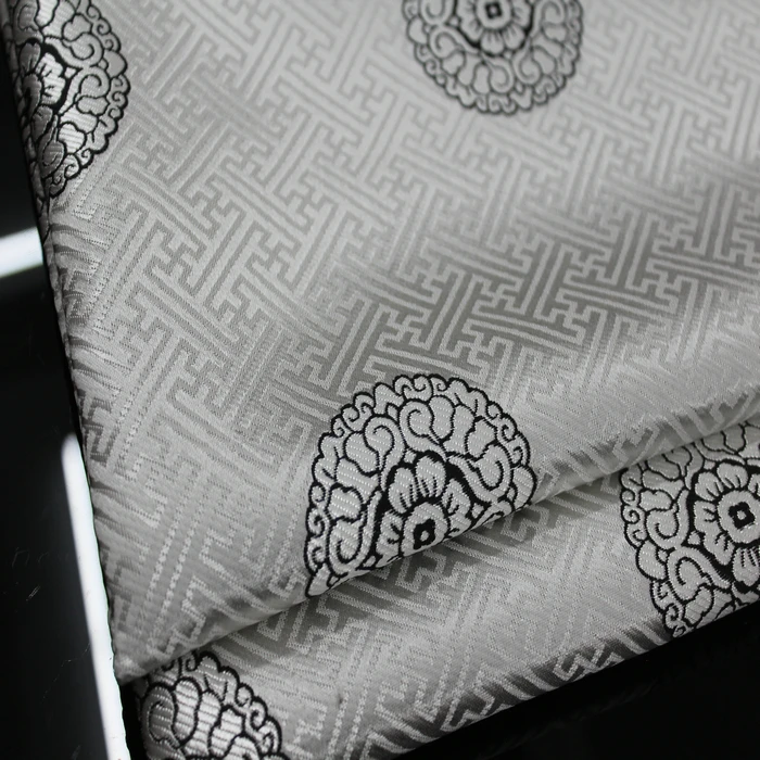 

Woven brocade jacquard fabric pillow Mongolian robe costume decoration handmade stage film and television antique fabric