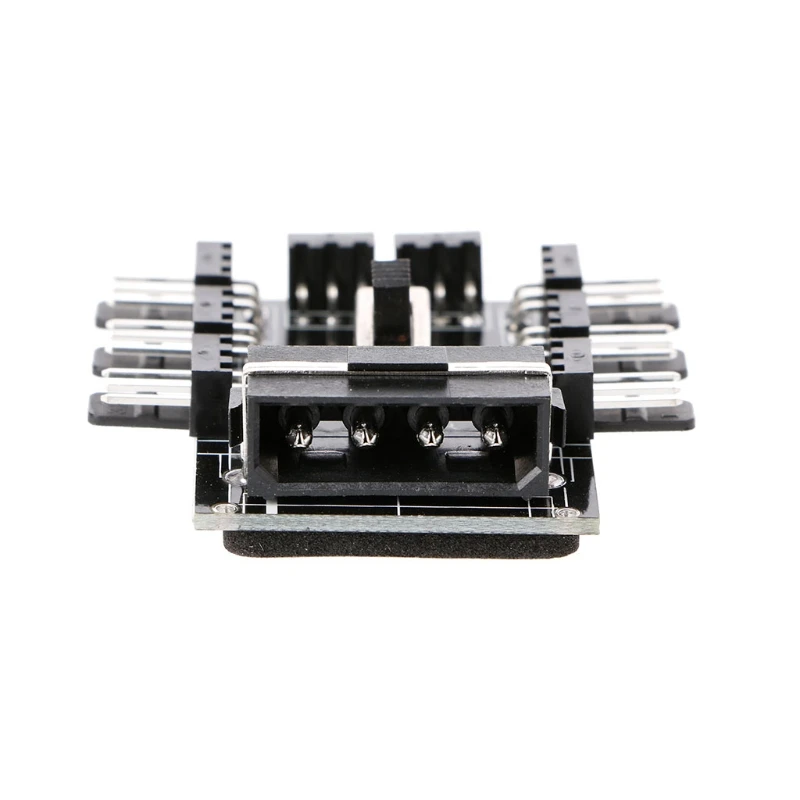 Разветвитель охлаждения ПК IDE Molex 1 8 Way 3 Pin 12 В блок питания адаптер PCB|Кулеры и