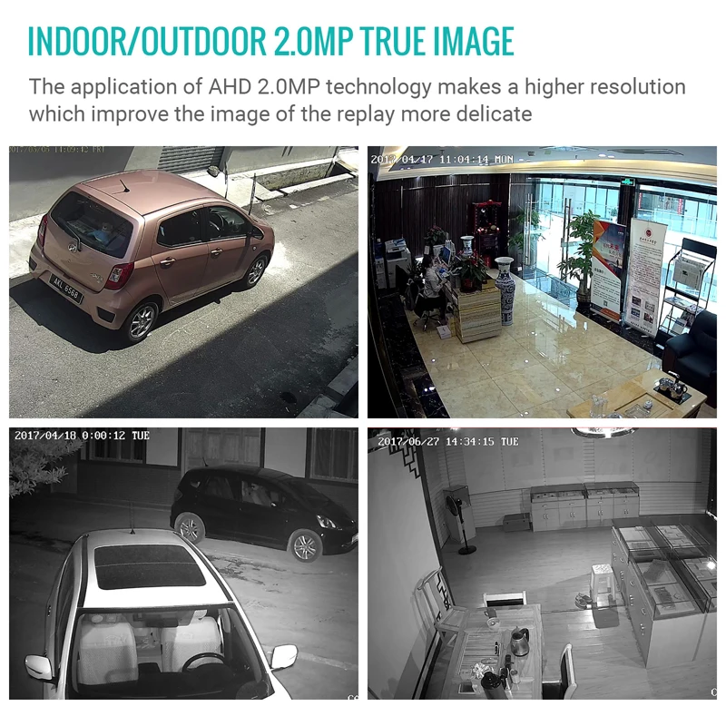 H. View CCTV камера 1080P 2.0MP купольная камера наблюдения ИК камера безопасности для аналогового наблюдения комплект с BNC разъемом