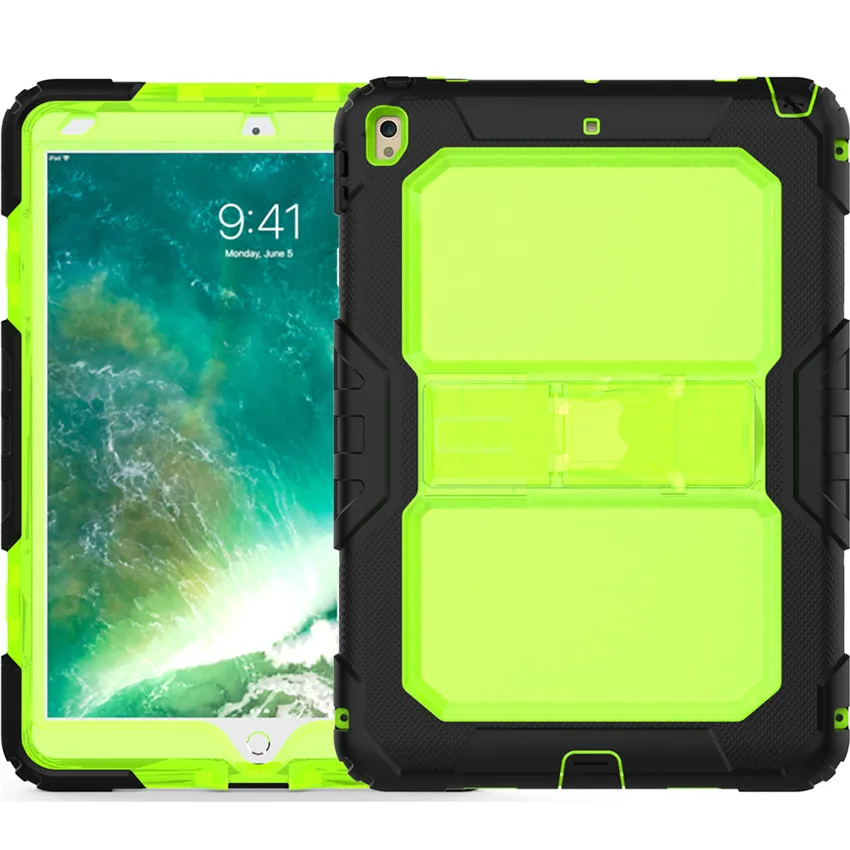 Для ipad Air 3 Крышка для ipad Pro 10,5 дети Безопасный противоударный Heavy Duty Силикон+ PC подставка чехол w/запястье+ плечевой ремень