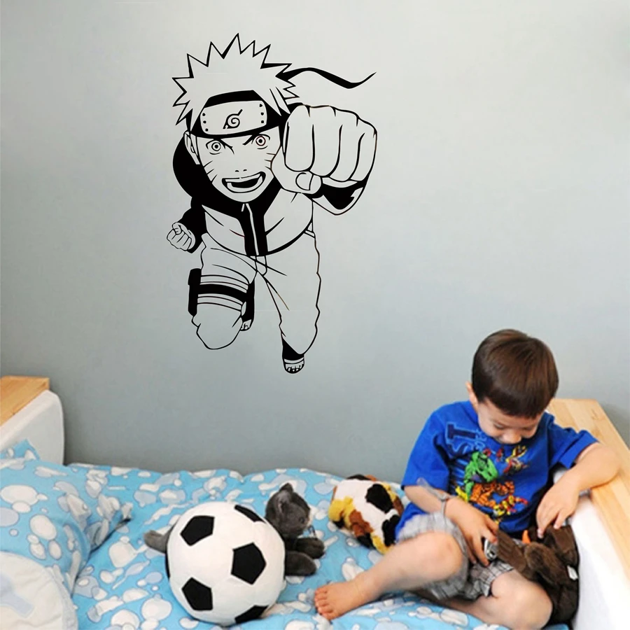 Японские комиксы персонажи виниловые наклейки Uchiha Sasuke аниме на стену мультфильм