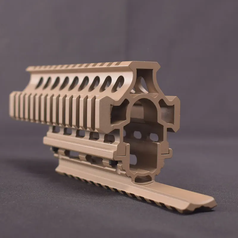 Sand Тактический AK 47 AK74 AKS Drop in Quad Rail Scope Mount RIS Quad Handguard охотничья стрельба страйкбол винтовка аксессуар - Цвет: Sand