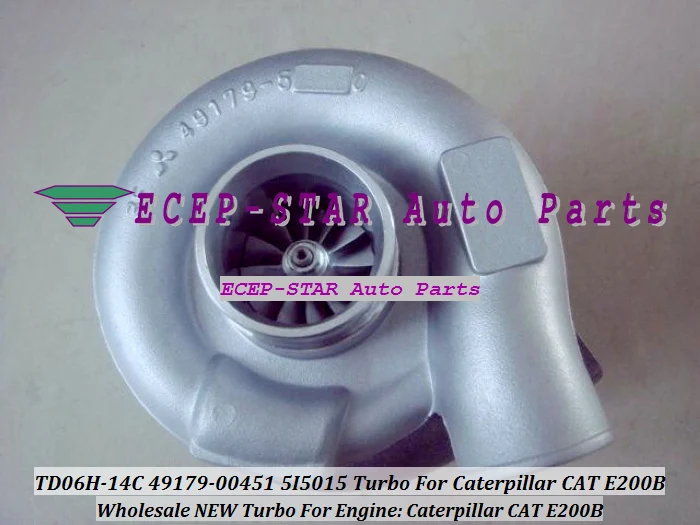 TD06H-14C 49179-00451 49179 00451 5I5015 Турбокомпрессор для экскаватора Caterpillar CAT E200B прокладка S6KT