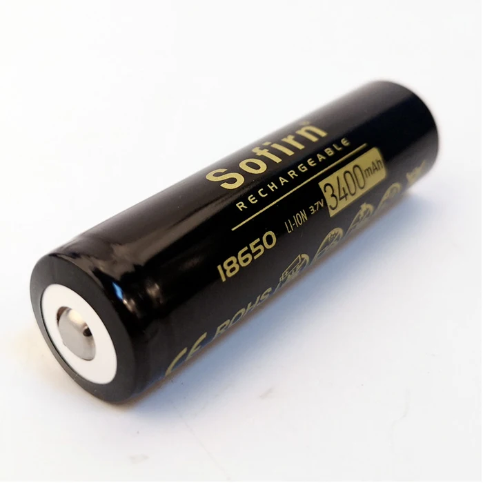 Sofirn перезаряжаемая литиевая батарея 18650 3400mAh реальная емкость 3,7 V 3C 10A литий-ионная аккумуляторная батарея для фонарика электронной сигареты
