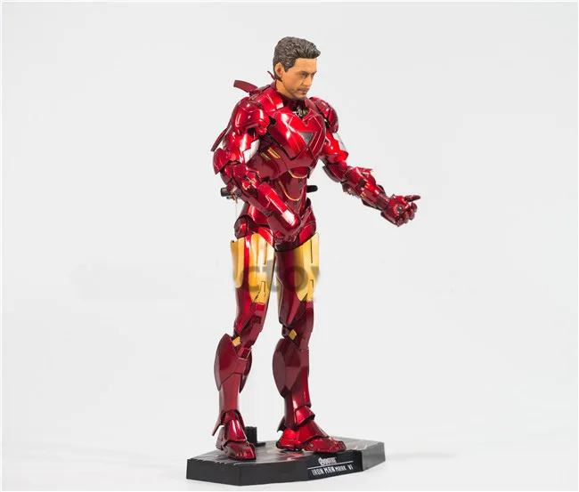 Новые с принтами &quotMarvel&quot &quotМстители Железный человек MK6 модель осанки ПВХ