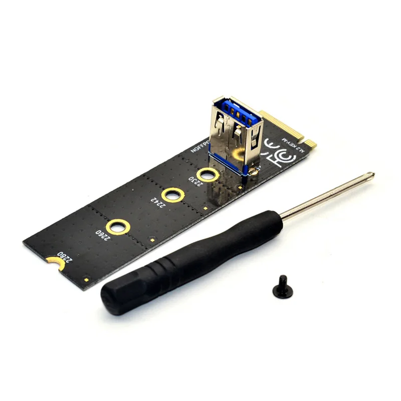 2 шт. NGFF к PCI E Riser Card M2 PCIe Expansion конвертер USB 3 0 удлинитель адаптер для графических