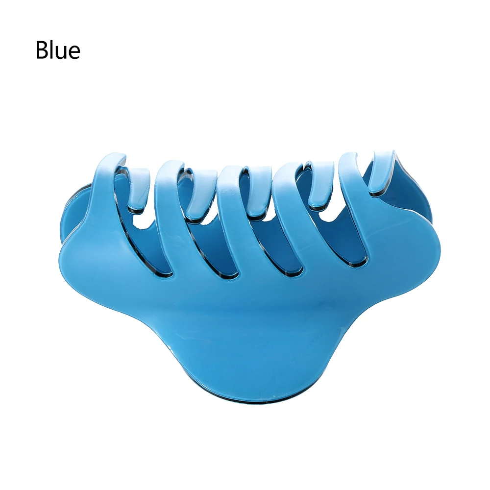 Style 2 blue Okdeals женский зажим для волос большого размера, акриловые шпильки для волос, одноцветные заколки для волос краба, Когти для макияжа, средство для мытья волос, аксессуары для волос - Цвет: Style 2 blue