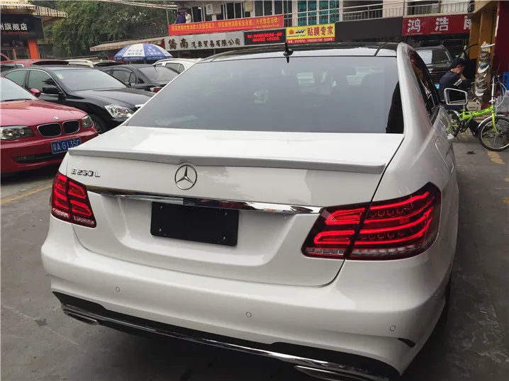 Для Benz W212 Спойлер ABS Материал заднее крыло грунтовка цвет задний спойлер для Benz W212 E320L E260L E300L E63 спойлер 2008