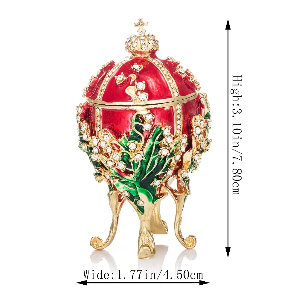 Fetcher бренд Металл Exqusite маленькое яйцо Faberge для украшения дома