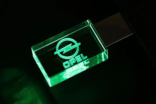 JASTER OPEL кристалл+ металл USB флэш накопитель флешки 4 ГБ 8 16 32 64 128 Внешняя память stick u диск
