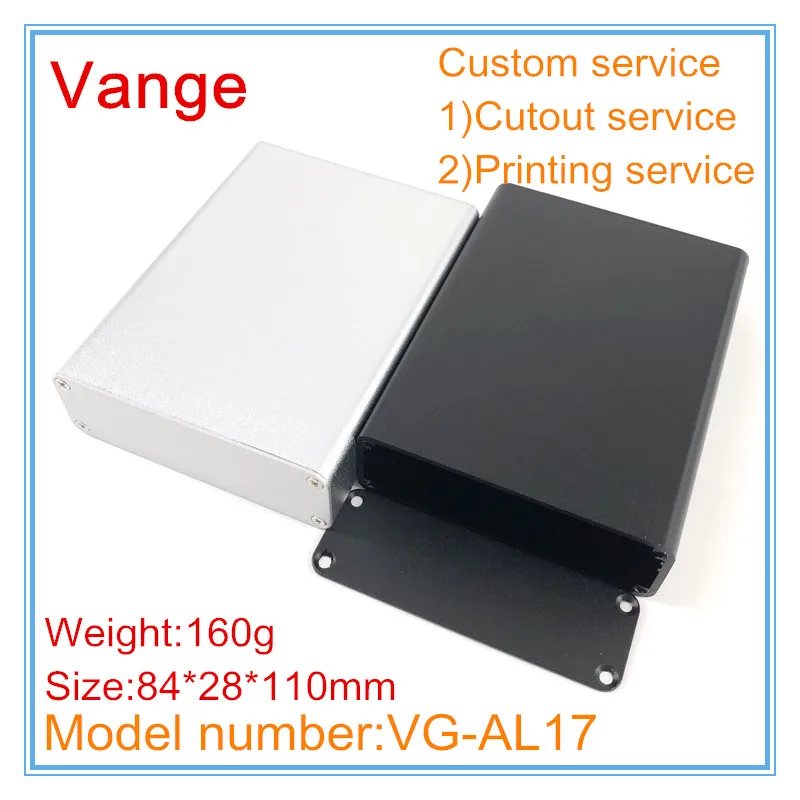 1 шт./лот встроенные коробки из экструдированного корпуса 84*28*110 мм 6063-T5