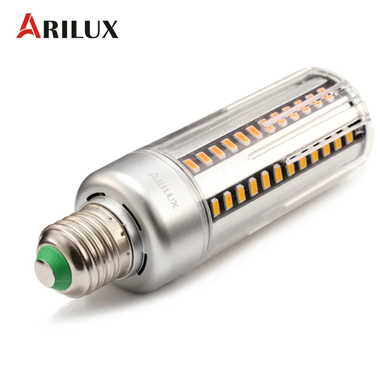 Светодиодная лампа ARILUX E27 E14 5 7 9 12 15 20 25 5736 SMD алюминиевая без мерцания кукуруза 85 265