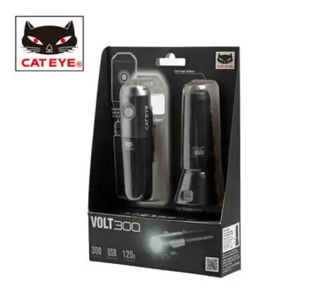 CATEYE VOLT300/400 налобный светильник с зарядкой вспышка светильник аксессуары светильник для горного велосипеда - Цвет: VOLT300 set