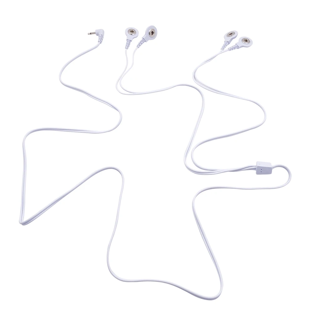 4-way Cable TENS Body цифровой меридиан терапия массажер машина тонкий похудение мышцы расслабить жиросжигатель боль 8 подушечек Массаж Здоровый Уход - Цвет: 4-way Cable