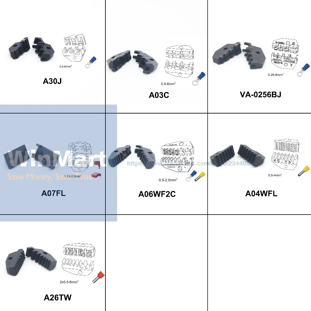 Электрический Пневматический обжимной машины Терминал щипцы штампов каждого