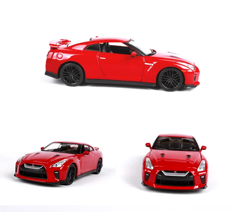 Bburago 1:24 Nissan GTR имитационная модель автомобиля из сплава украшение Коллекция игрушек инструменты подарок
