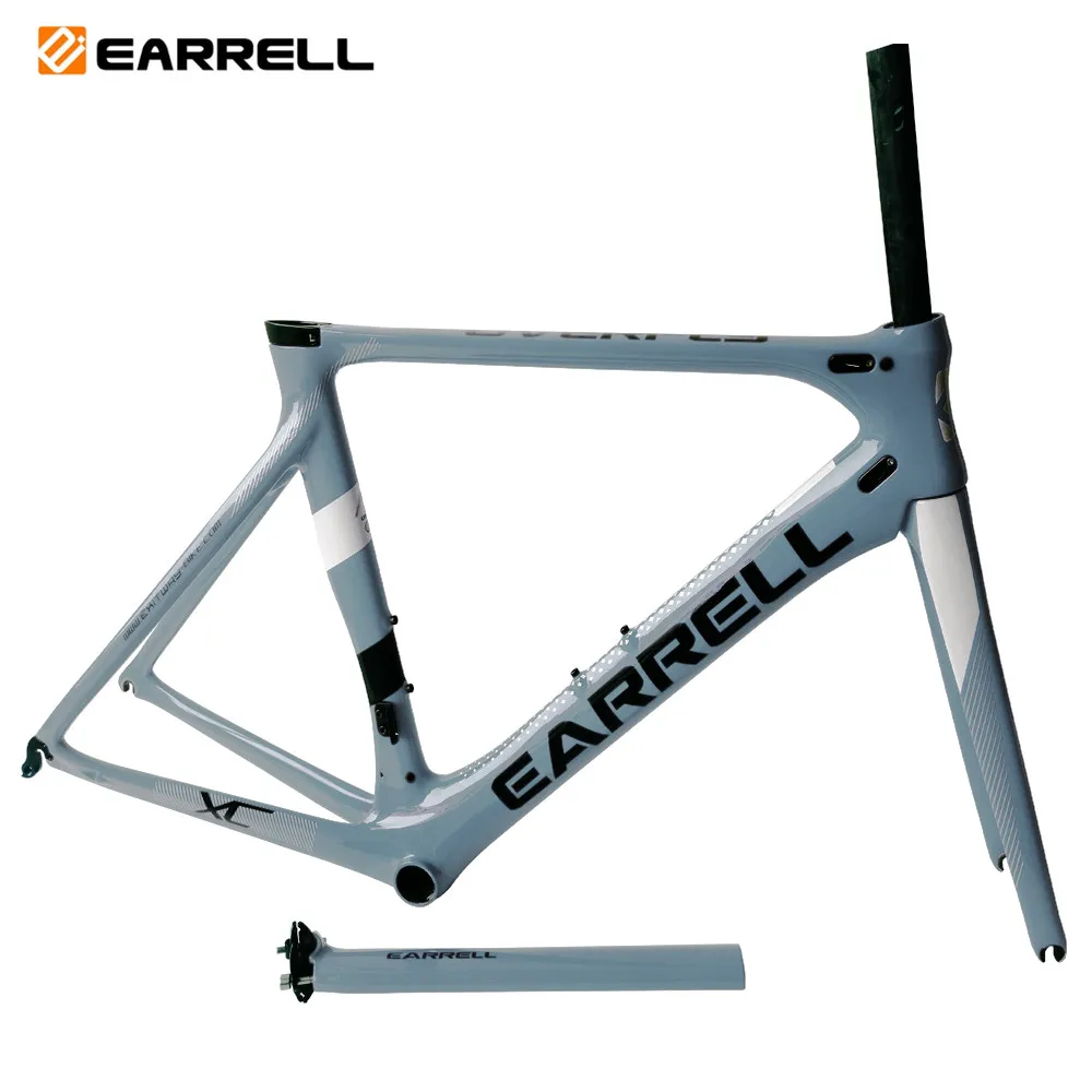 2019 Earrell T800 UD глянцевая поверхность дорожный велосипед карбоновая рама под заказ