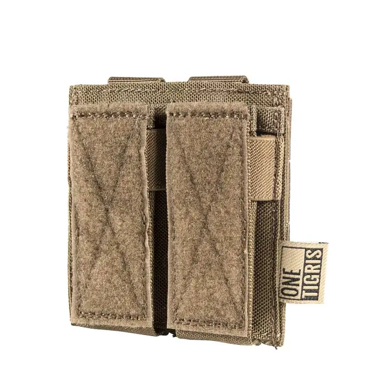 OneTigris тактический Двойной Пистолет подсумок пистолет маг мешочек для GLOCK, M1911, 92F, 40 мм гранат и т. Д - Цвет: CB