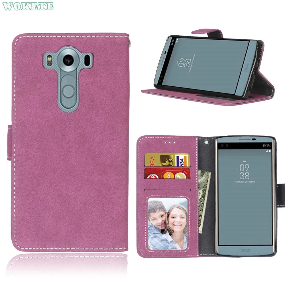 ForLG V10/G4 Pro Ретро Кошелек Флип PU Кожаный Бумажник карты слоты Case с Photo Frame Обложка