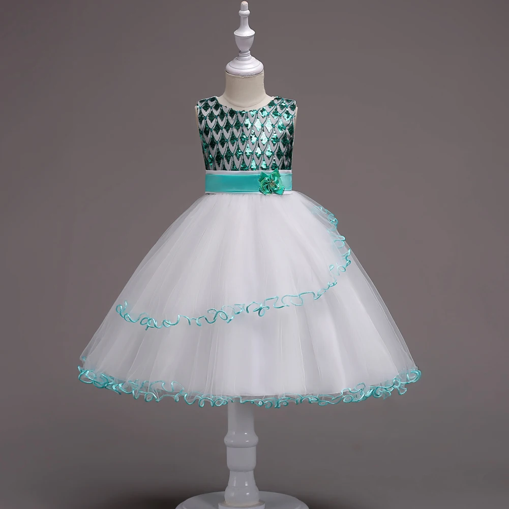 2-15Y Bling Short Children Party Ball Gowns Evening Frock Sequin Dress Kid Girl Clothing Prom Dresses for Teens | Детская одежда и