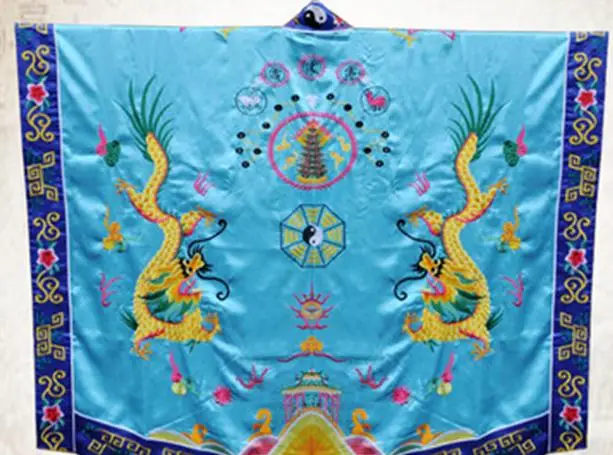 8 цветов черный/белый/синий даосский стиль cassock вышитый дракон даосизм костюмы