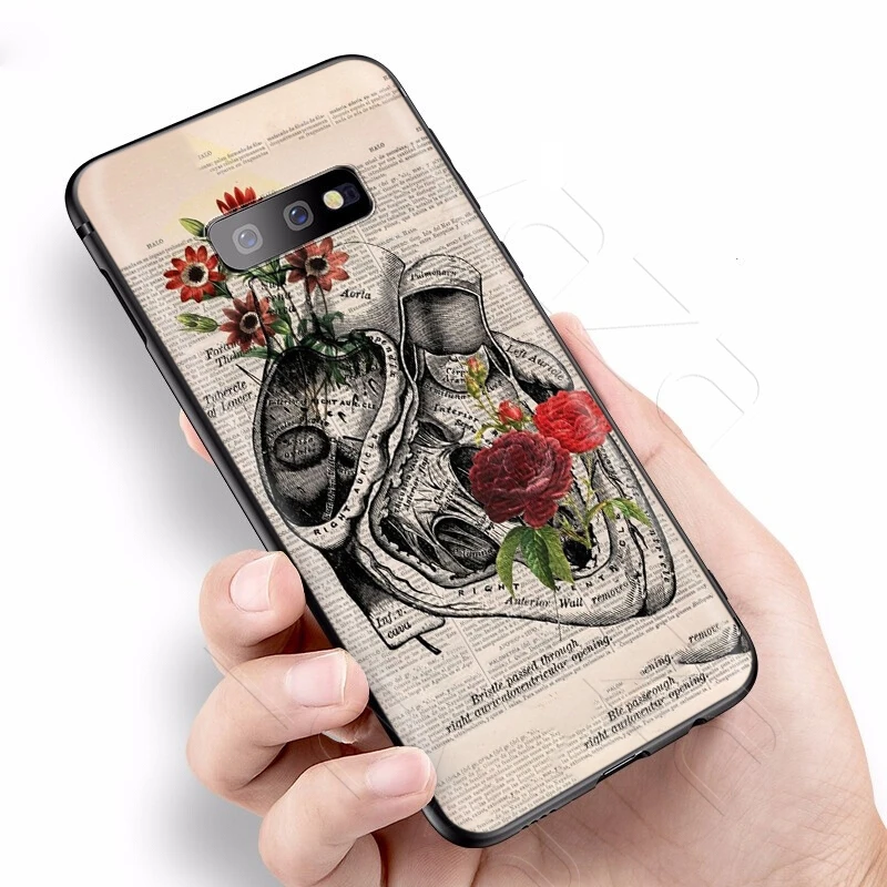 Lavaza Анатомия человека орган чехол для Samsung Галактики S6 S7 край J6 S8 S9 S10 плюс A3 A5 A6 A7 A8