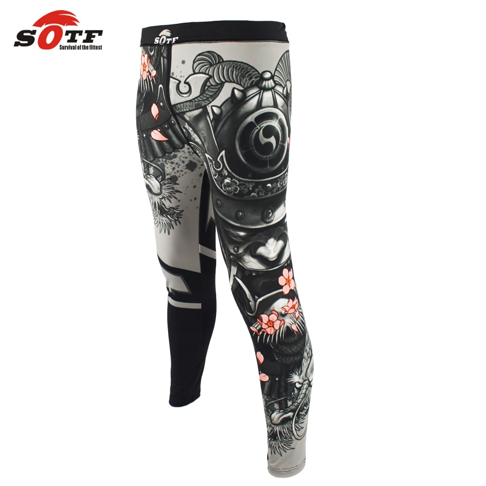 SOTF MMA боксерские спортивные шорты для фитнеса дышащие свободные большого размера